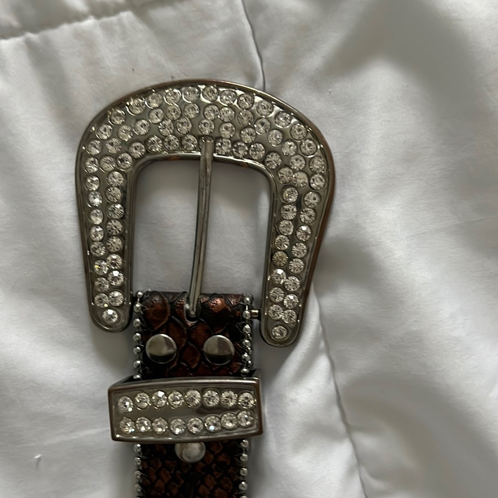 Western bling belt